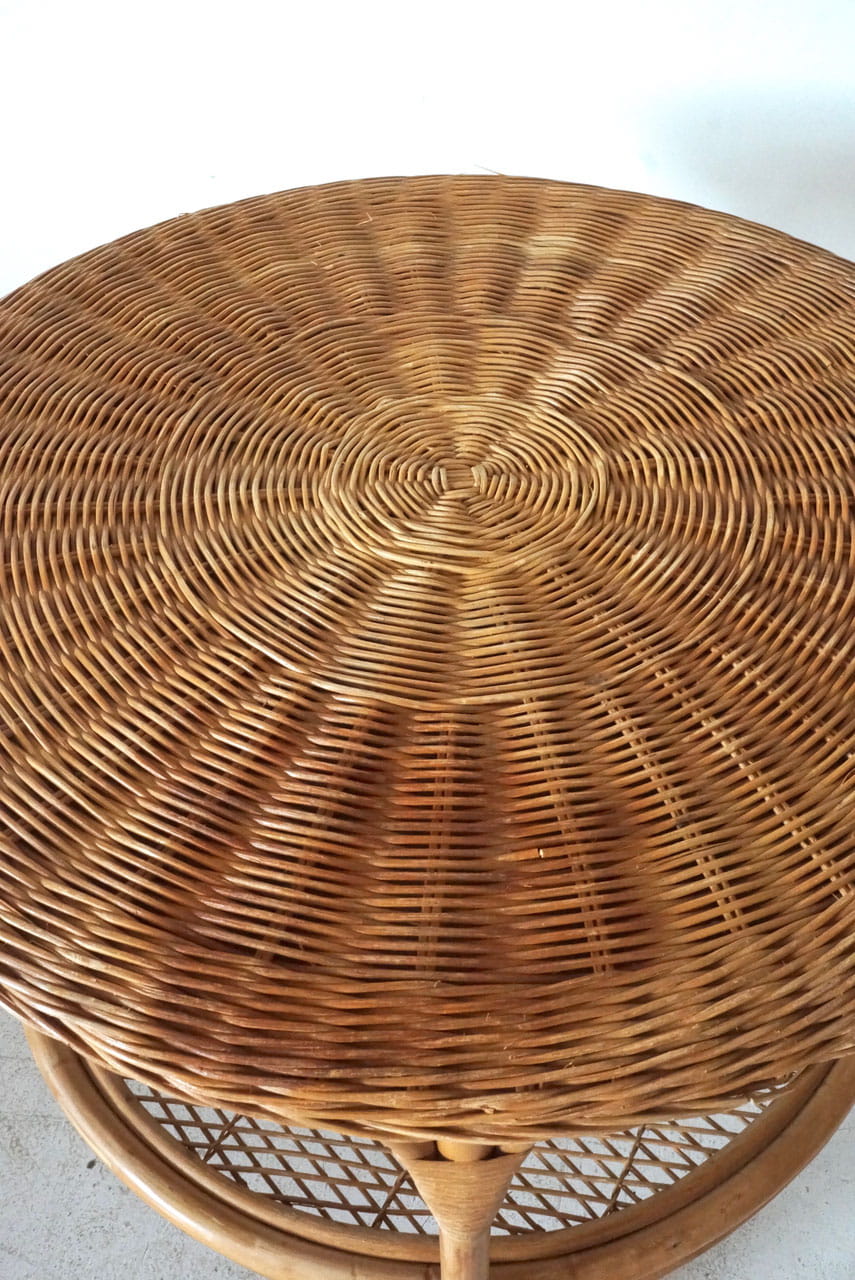 Rattan Round Table
