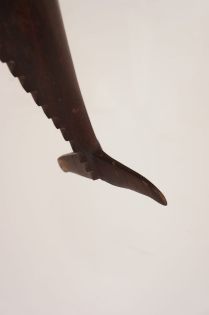 Vintage Wooden Whale Object
