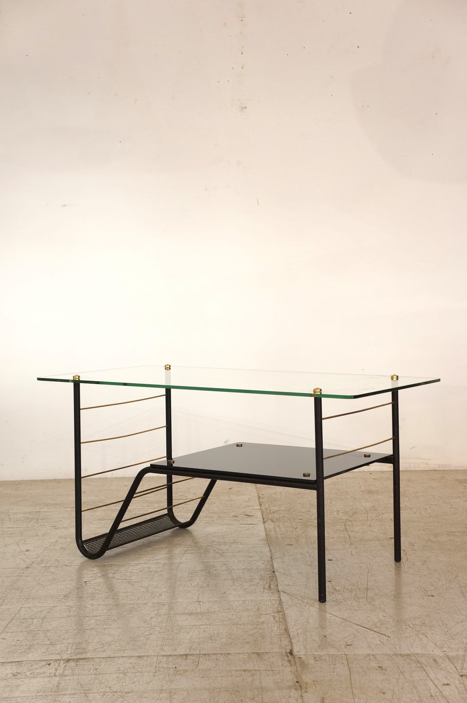 Coffee Table with Magazine Rack /  Pierre Guariche