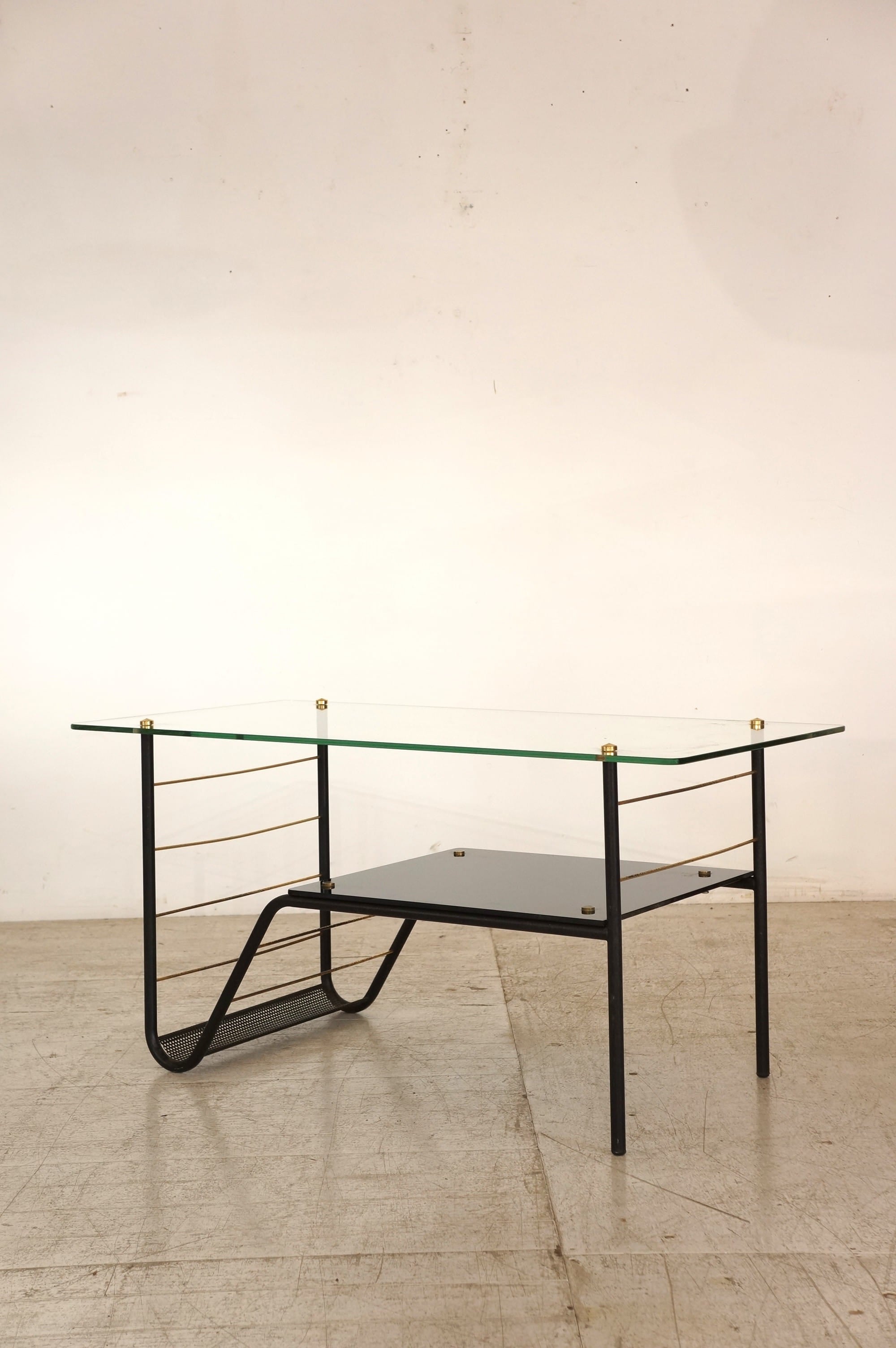 Coffee Table with Magazine Rack /  Pierre Guariche