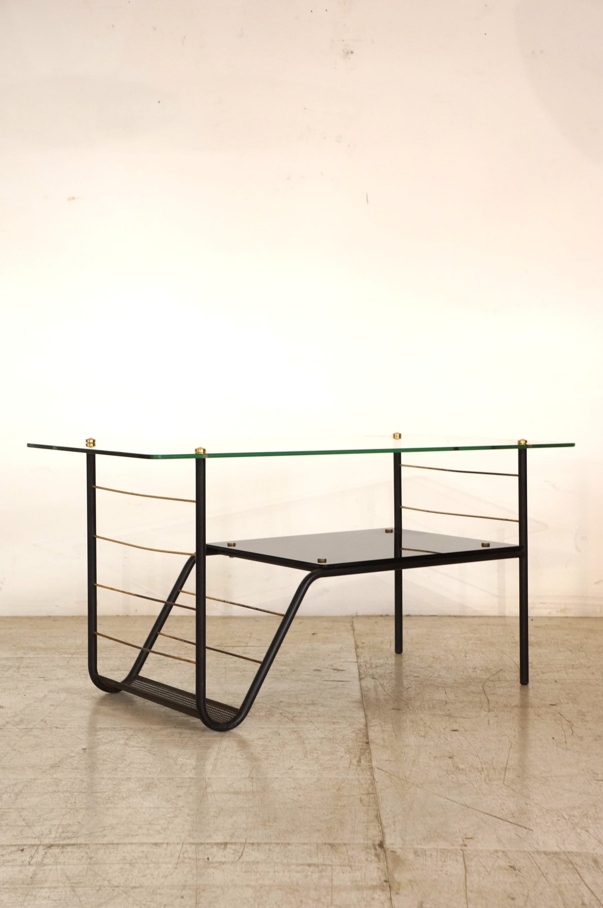 Coffee Table with Magazine Rack /  Pierre Guariche