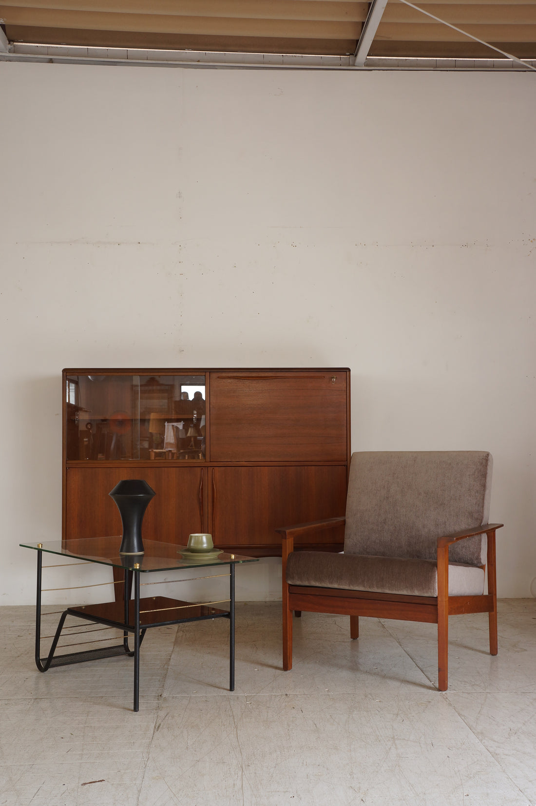 Vintage French Teak Sideboard
