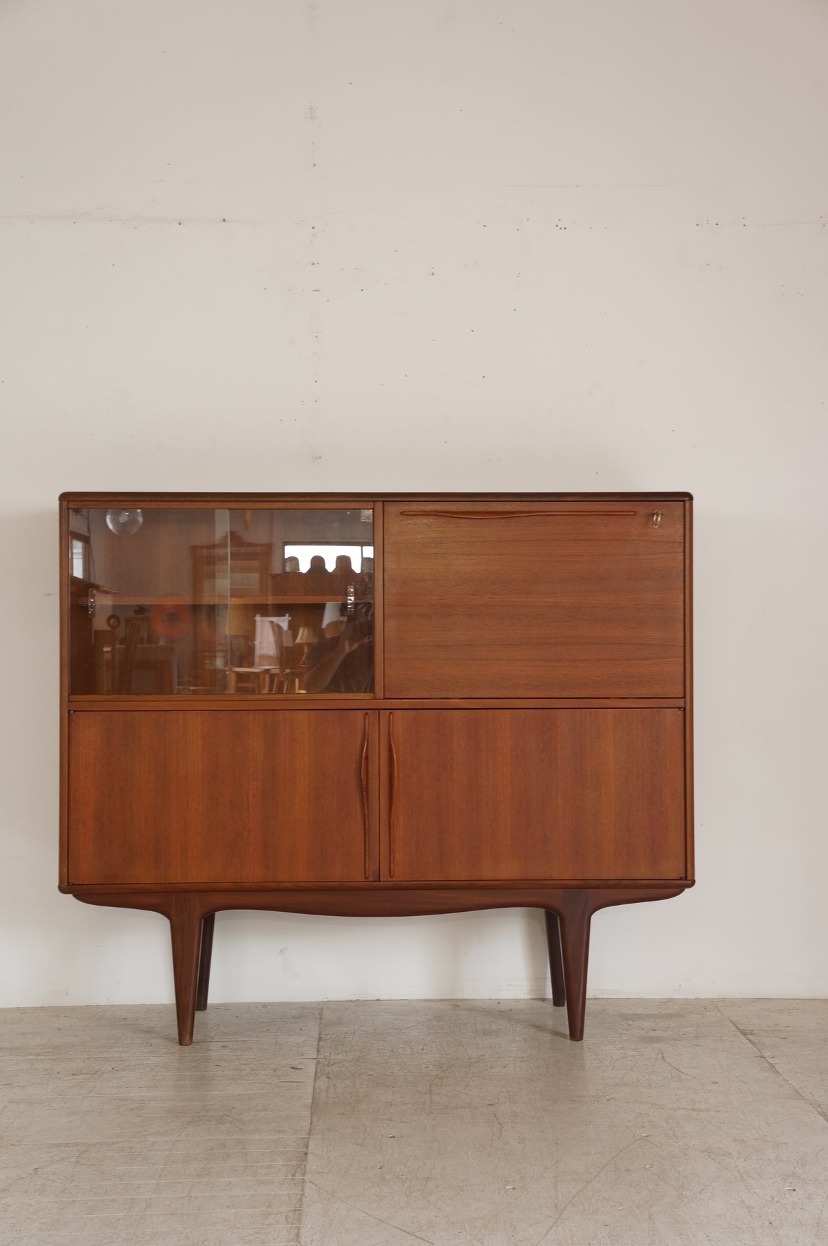 Vintage French Teak Sideboard