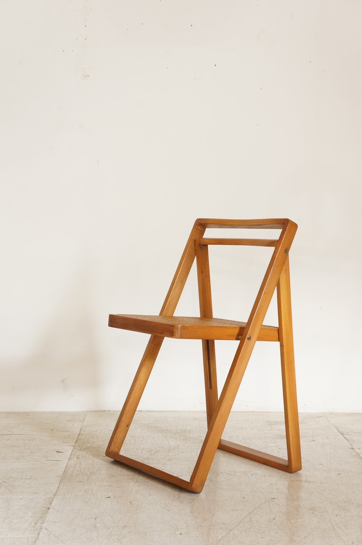 Vintage  Rattan Folding Chair